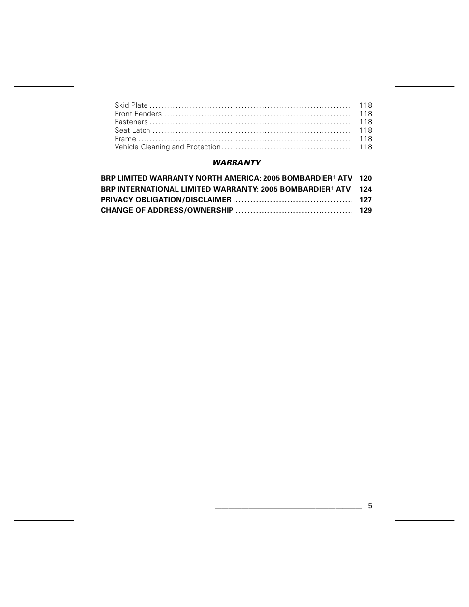 Can-Am BOMBARDIER DS650 User Manual | Page 7 / 136