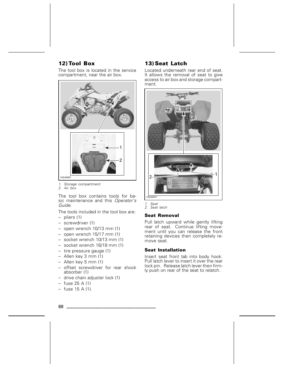 Can-Am BOMBARDIER DS650 User Manual | Page 70 / 136