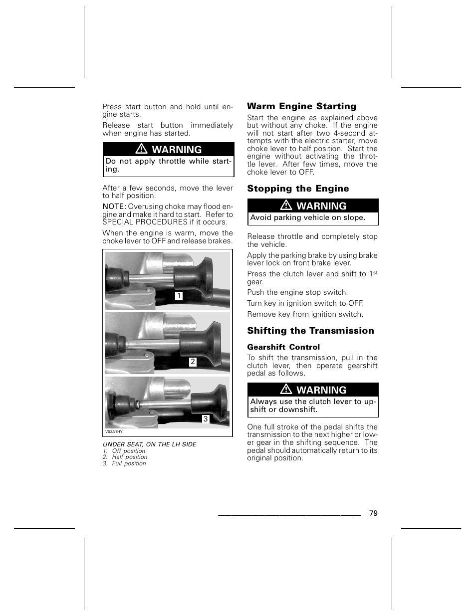 Can-Am BOMBARDIER DS650 User Manual | Page 81 / 136