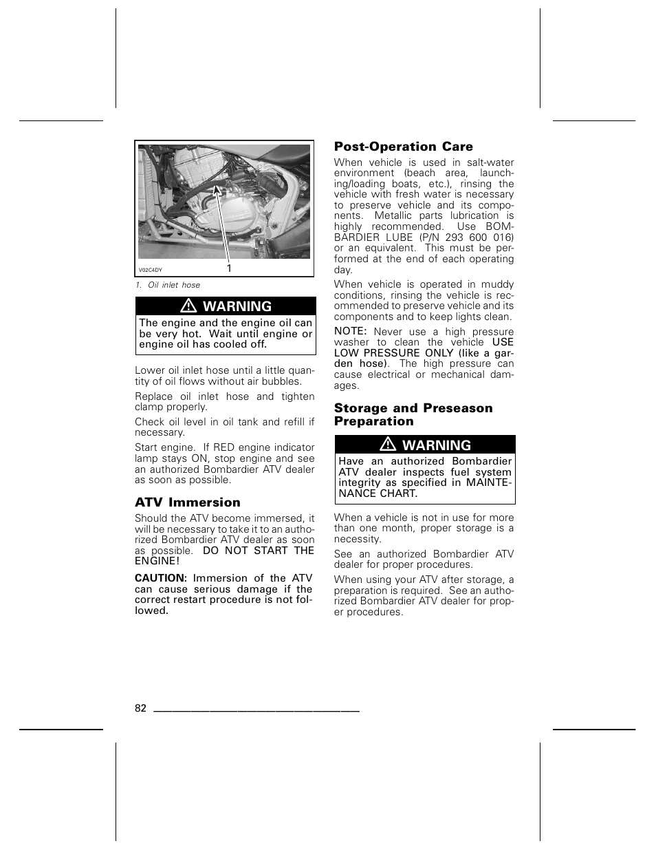 Can-Am BOMBARDIER DS650 User Manual | Page 84 / 136