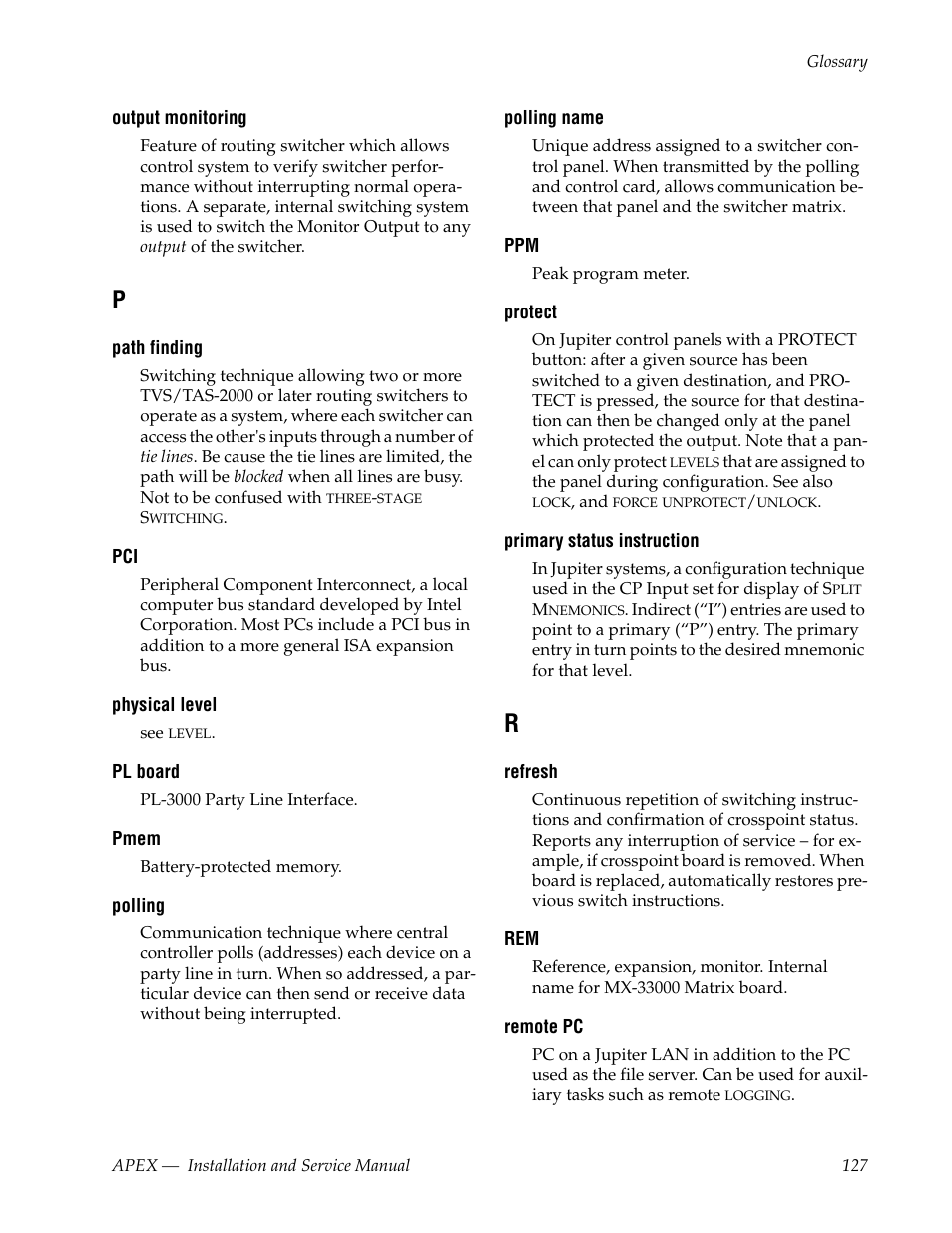 Grass Valley Apex v.2.0 User Manual | Page 125 / 134