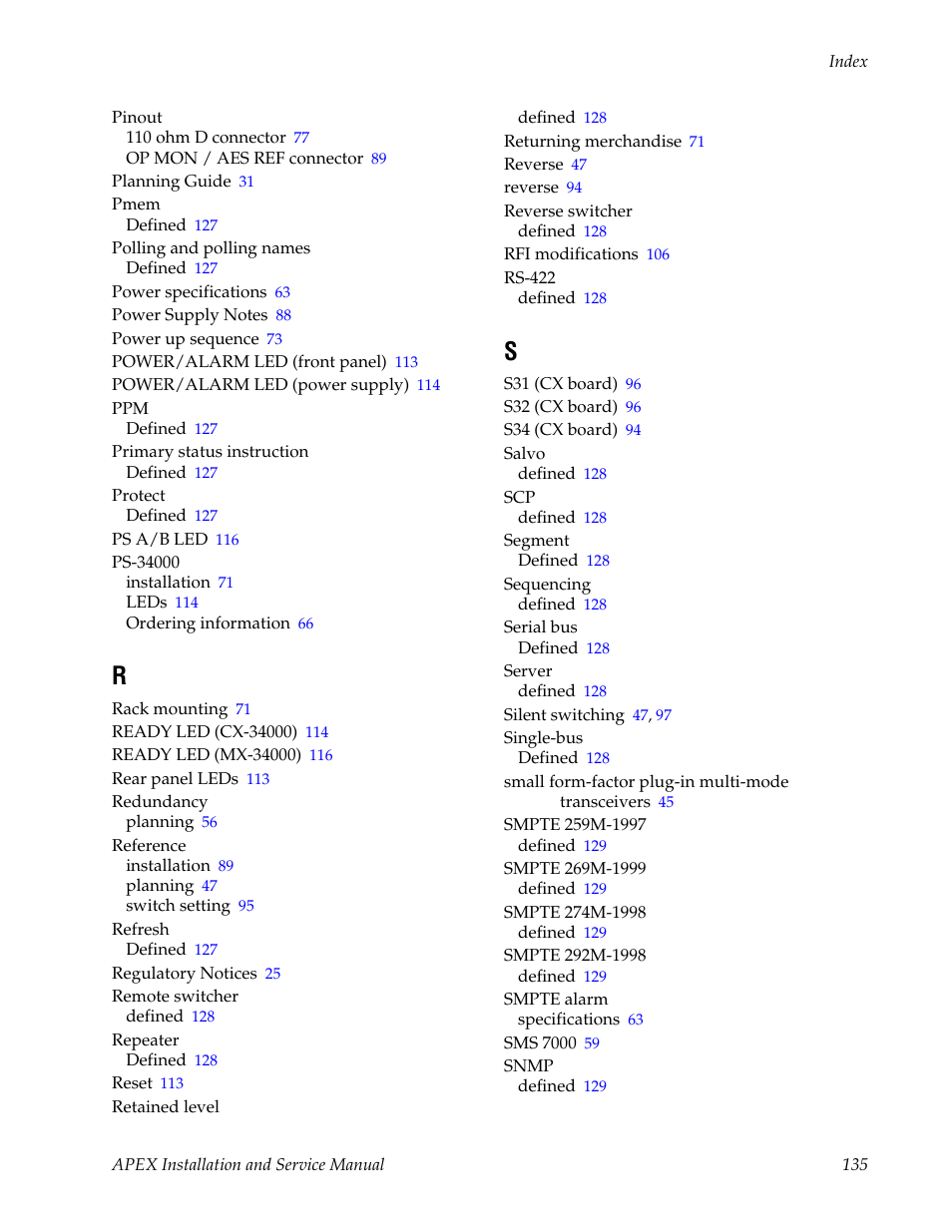 Grass Valley Apex v.2.0 User Manual | Page 133 / 134