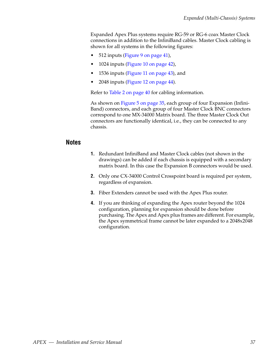Notes | Grass Valley Apex v.2.0 User Manual | Page 35 / 134