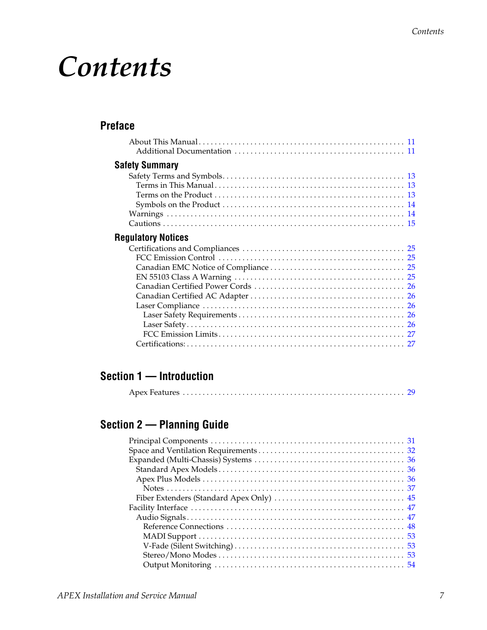 Grass Valley Apex v.2.0 User Manual | Page 5 / 134