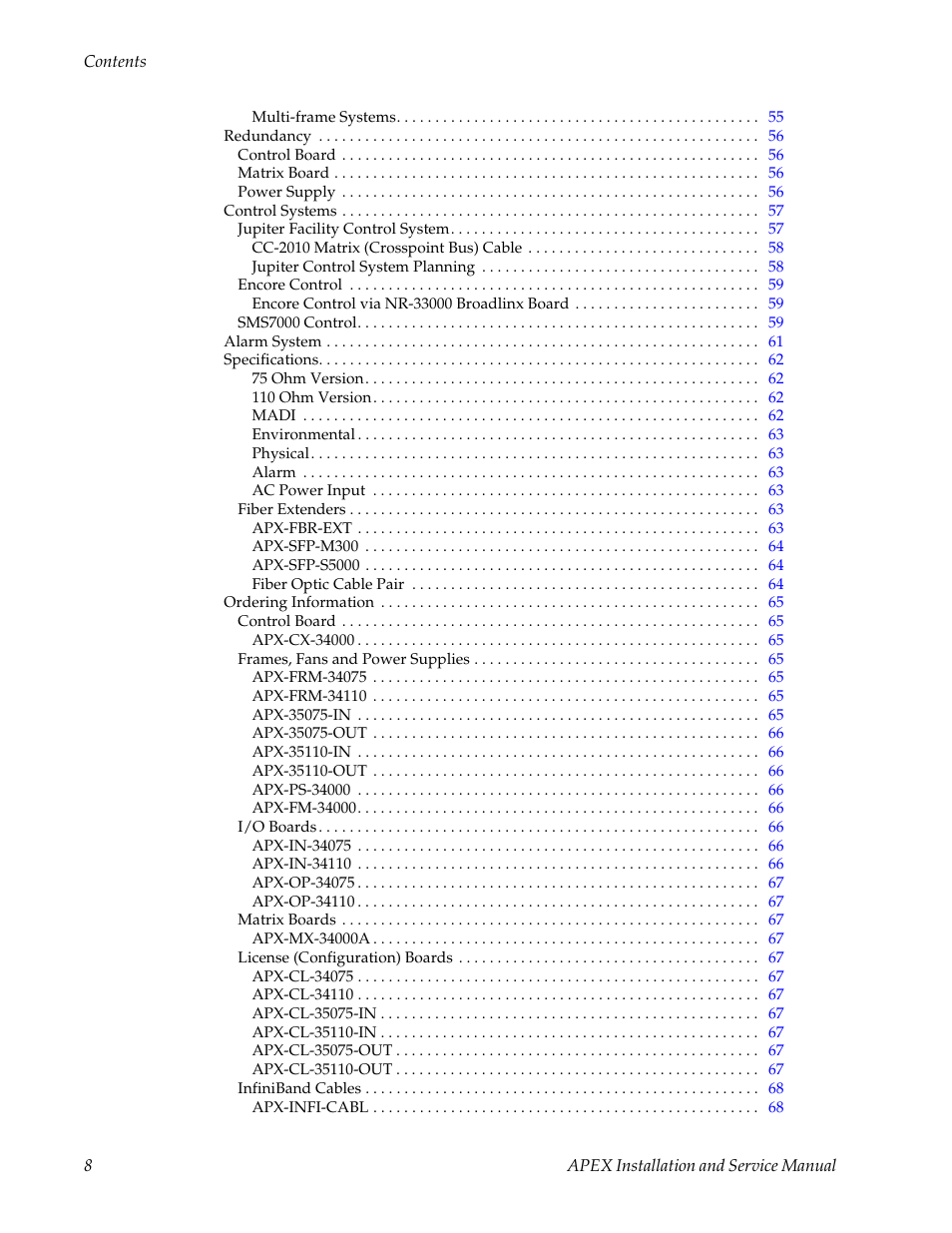 Grass Valley Apex v.2.0 User Manual | Page 6 / 134