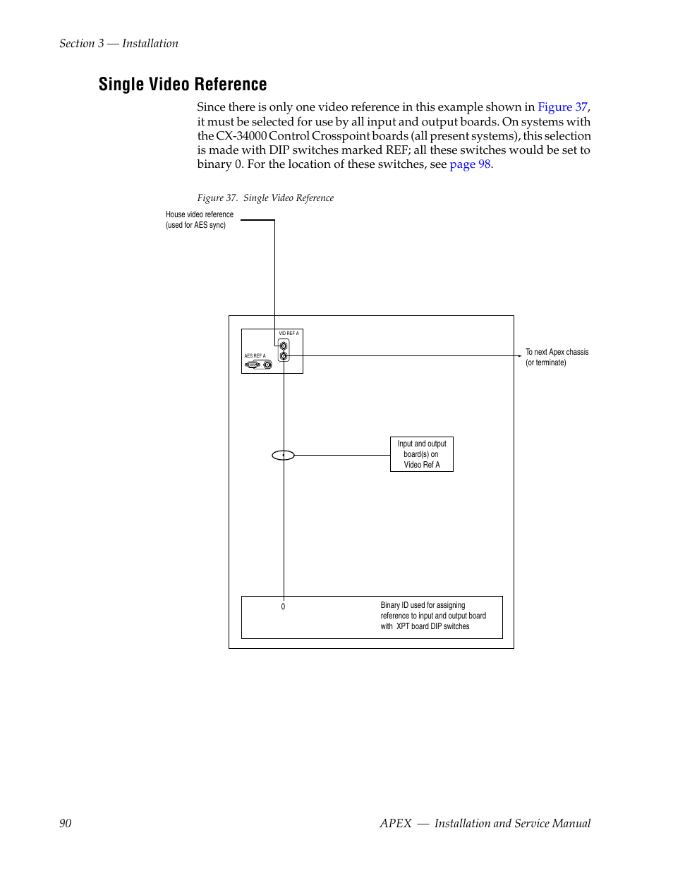 Single video reference | Grass Valley Apex v.2.0 User Manual | Page 88 / 134