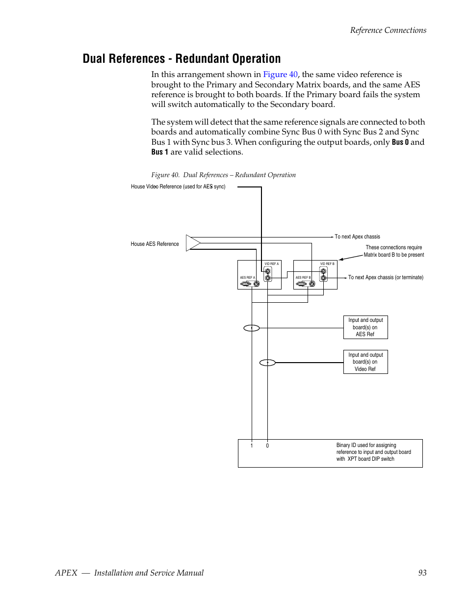 Dual references - redundant operation | Grass Valley Apex v.2.0 User Manual | Page 91 / 134