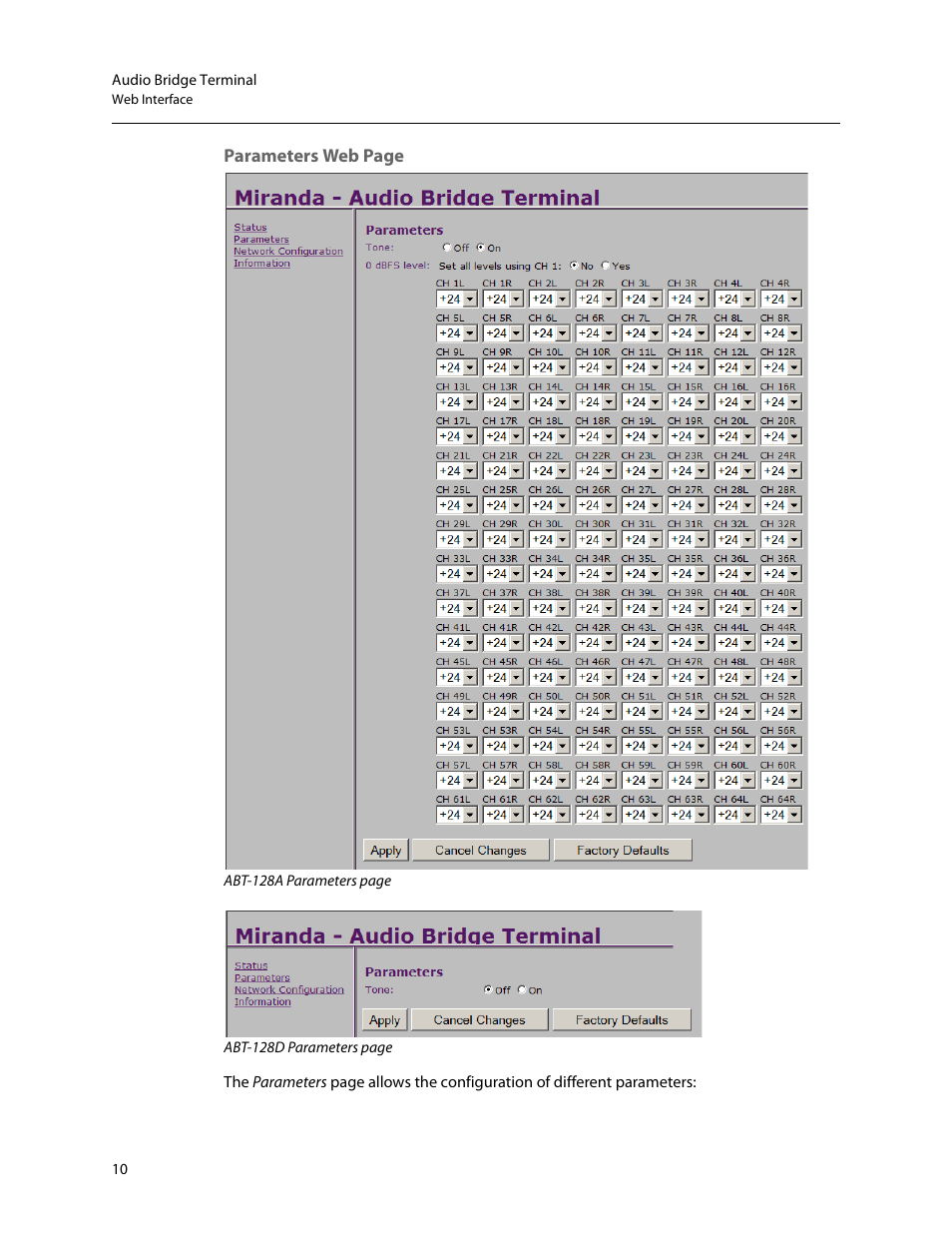 Grass Valley Audio Bridge Terminal 2014 User Manual | Page 20 / 29