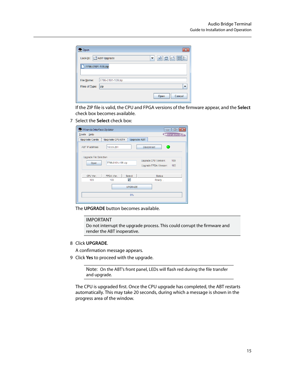 Grass Valley Audio Bridge Terminal 2014 User Manual | Page 25 / 29