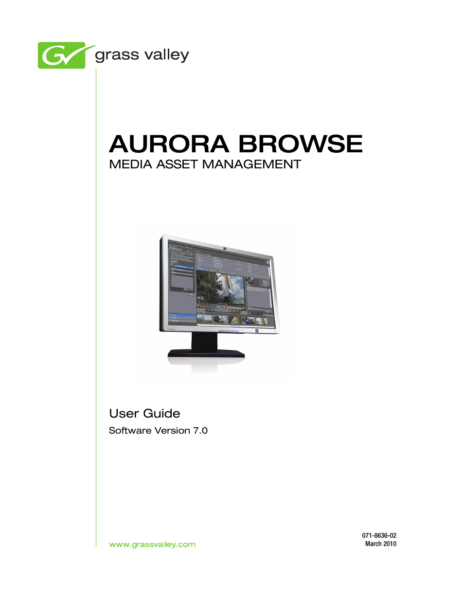 Grass Valley Aurora Browse v.7.0 User Manual | 60 pages
