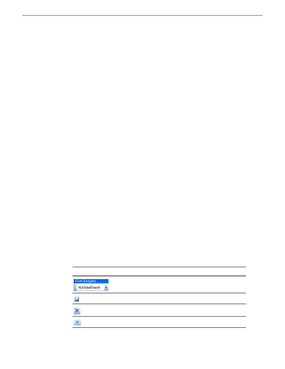 Searching with wildcards, Search icon reference table | Grass Valley Aurora Browse v.6.5 User Manual | Page 17 / 56