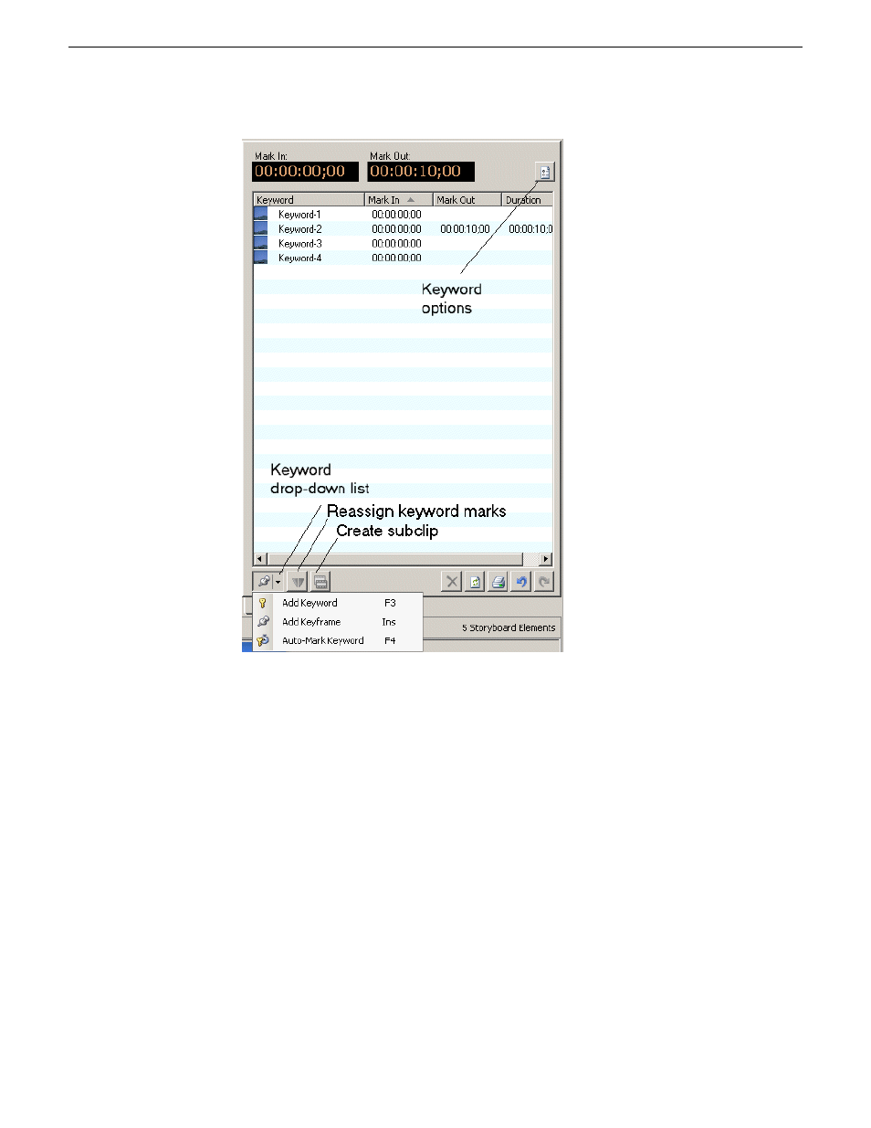 Adding auto-mark keywords | Grass Valley Aurora Browse v.6.5 User Manual | Page 39 / 56