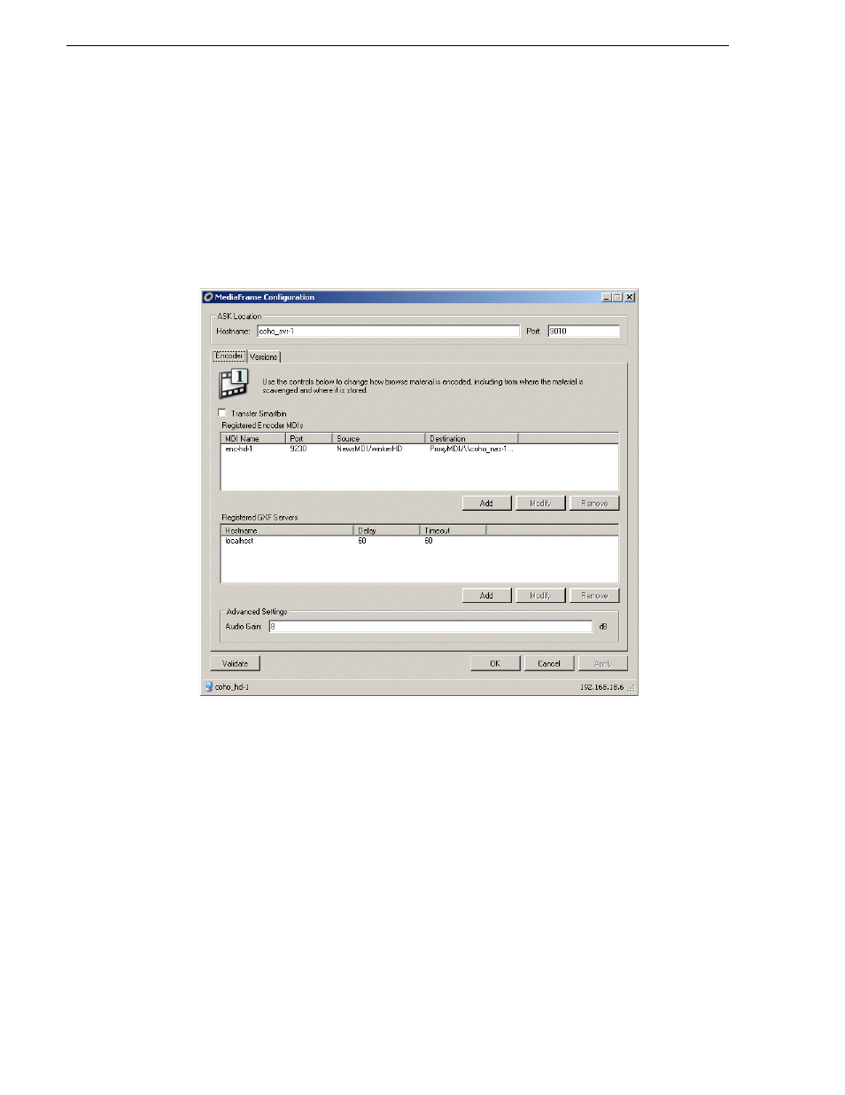 Configure aurora proxy encoder | Grass Valley Aurora Browse v.7.0 Installation User Manual | Page 110 / 206