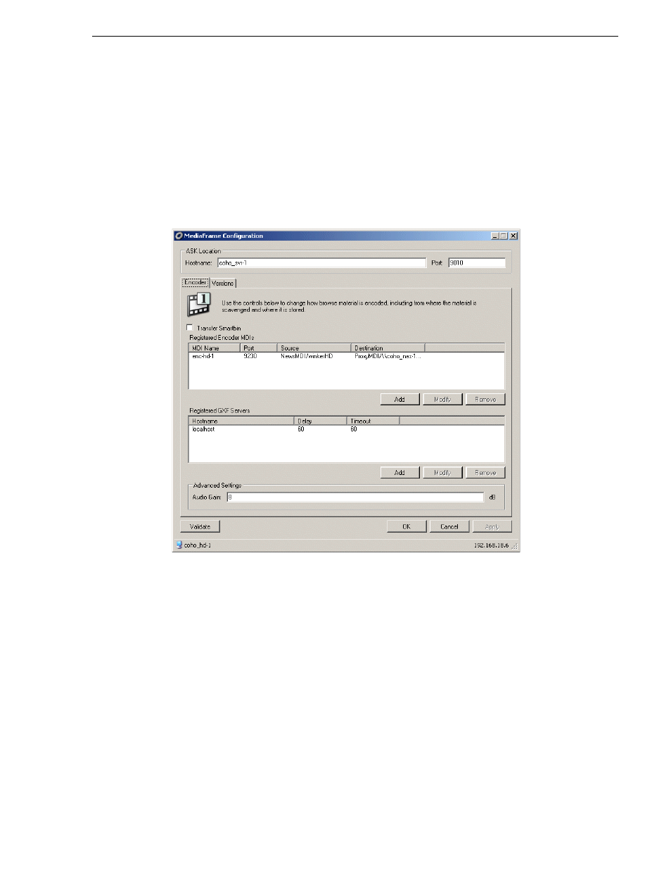 Configure aurora proxy encoder | Grass Valley Aurora Browse v.6.5 Installation User Manual | Page 73 / 142