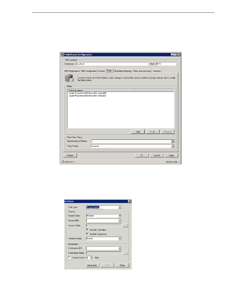 Configure rules automation: encoder | Grass Valley Aurora Browse v.6.5 Installation User Manual | Page 77 / 142