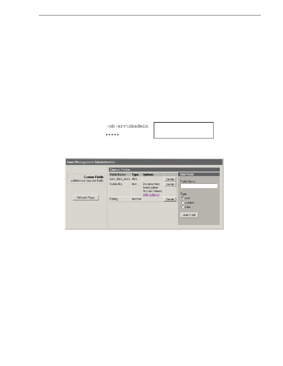 Adding custom fields | Grass Valley Aurora Browse v.6.0b Installation User Manual | Page 109 / 182