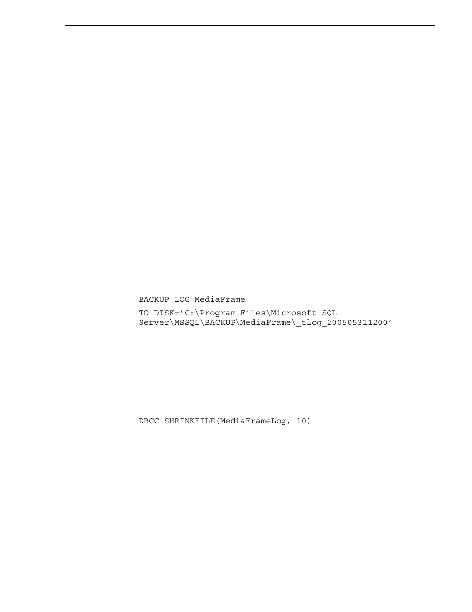 Manually controlling transaction log growth, Back up the transaction log, Shrink the transaction log | Setting up a database maintenance plan, Setting up a database maintenance plan” on | Grass Valley Aurora Browse v.6.0b Installation User Manual | Page 113 / 182
