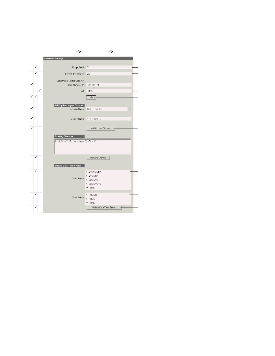 Configure ingest scheduler: mediaframe server | Grass Valley Aurora Browse v.6.0b Installation User Manual | Page 165 / 182