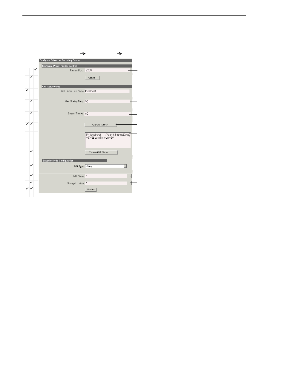 Configure advanced encoding control, Configuring encoder mode, Chapter 3 configuring the system | Grass Valley Aurora Browse v.6.0b Installation User Manual | Page 70 / 182
