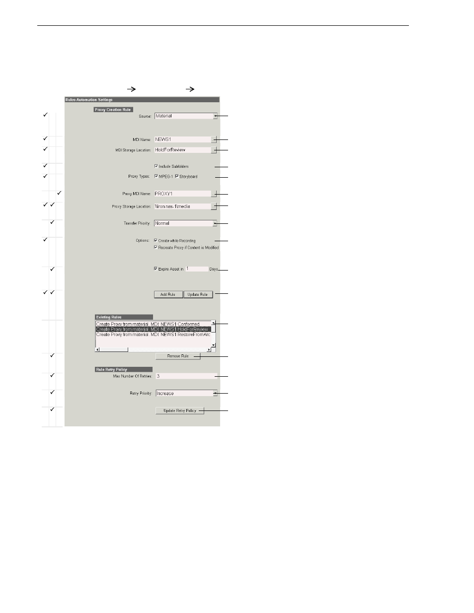 Configure rules automation: advanced encoder, Chapter 3 configuring the system | Grass Valley Aurora Browse v.6.0b Installation User Manual | Page 78 / 182