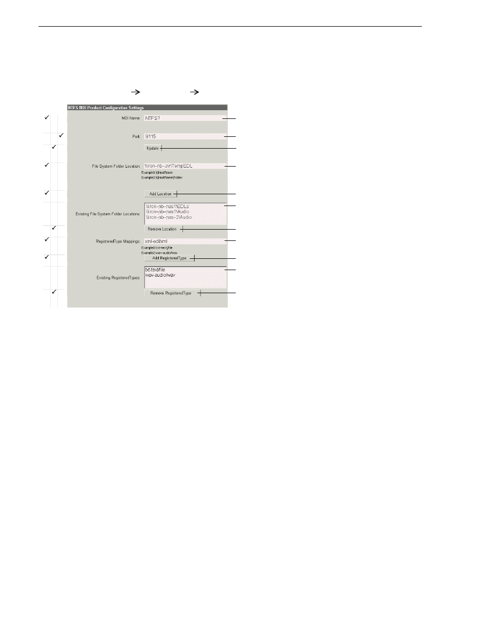 Configure ntfs mdi, Configure media frame core ask: ntfs, Chapter 3 configuring the system | Grass Valley Aurora Browse v.6.0b Installation User Manual | Page 84 / 182