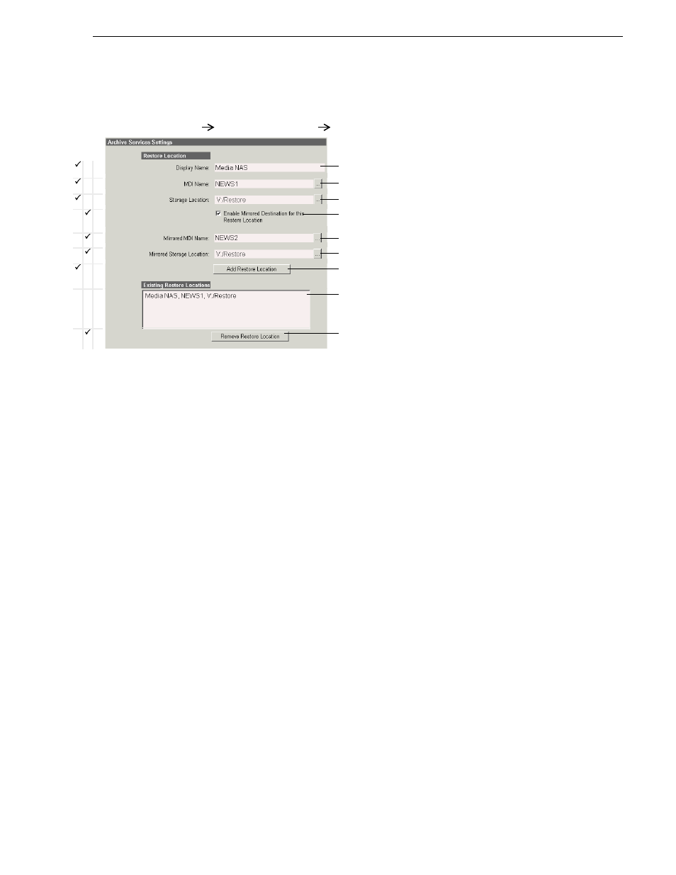 Configure archive services, Test: archive stage, Configure archive services test: archive stage | Archive stage, Tab, verify that, Is listed as a related asset component. 5. on the | Grass Valley Aurora Browse v.6.0b Installation User Manual | Page 99 / 182