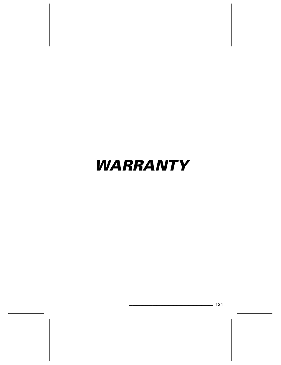 Warranty | BRP DS70 User Manual | Page 123 / 140