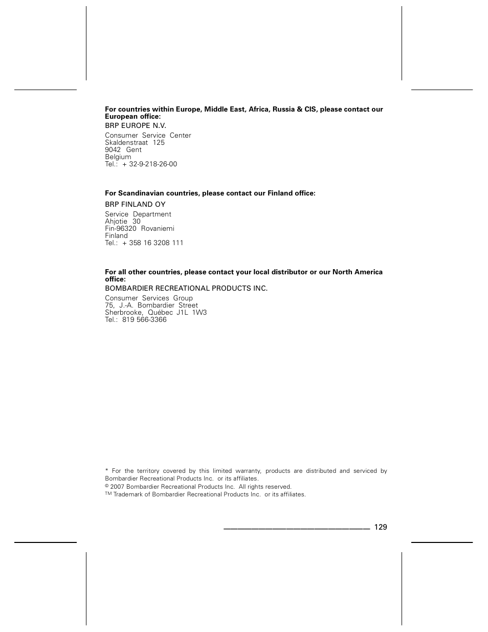 BRP DS70 User Manual | Page 131 / 140