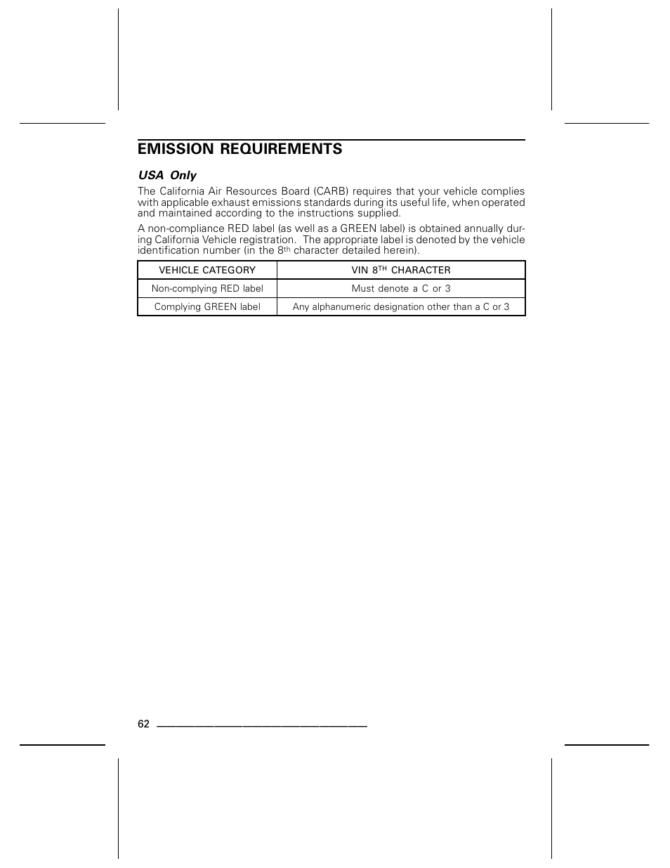 Emission requirements | BRP DS70 User Manual | Page 64 / 140