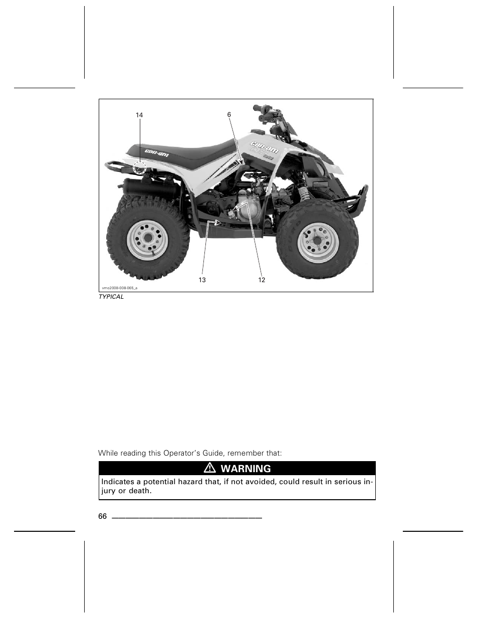 Warning | BRP DS70 User Manual | Page 68 / 140