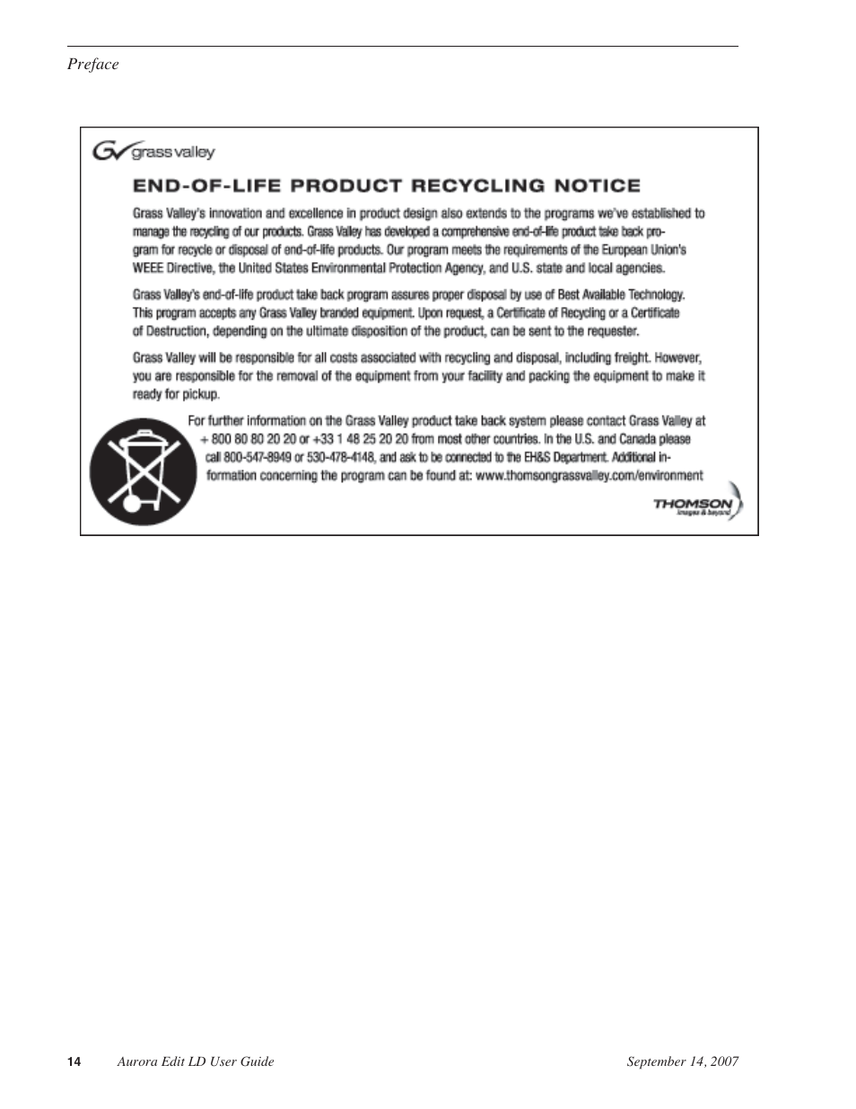 Grass Valley Aurora Edit LD v.6.3 User Manual | Page 14 / 100