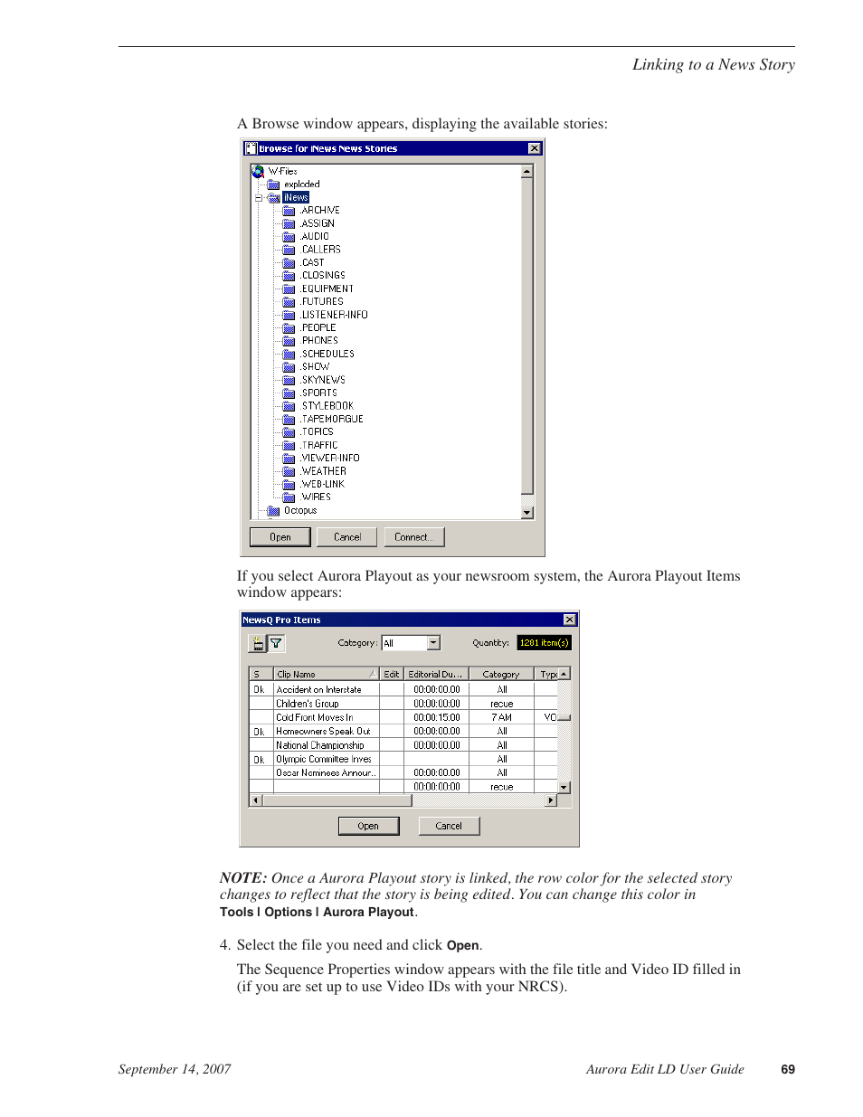 Grass Valley Aurora Edit LD v.6.3 User Manual | Page 69 / 100