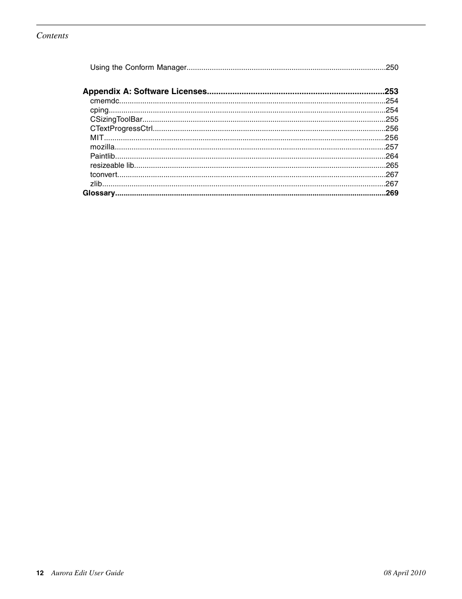 Grass Valley Aurora Edit v.7.0 User Manual | Page 12 / 280