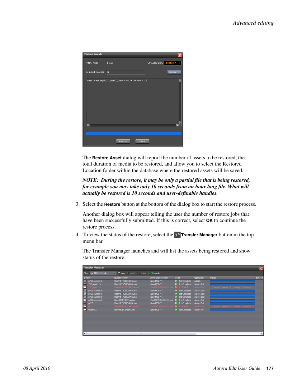 Grass Valley Aurora Edit v.7.0 User Manual | Page 177 / 280