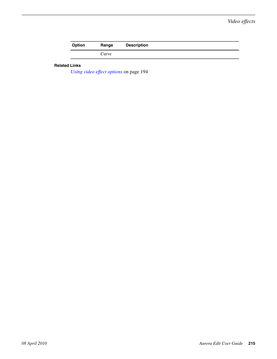 Grass Valley Aurora Edit v.7.0 User Manual | Page 215 / 280
