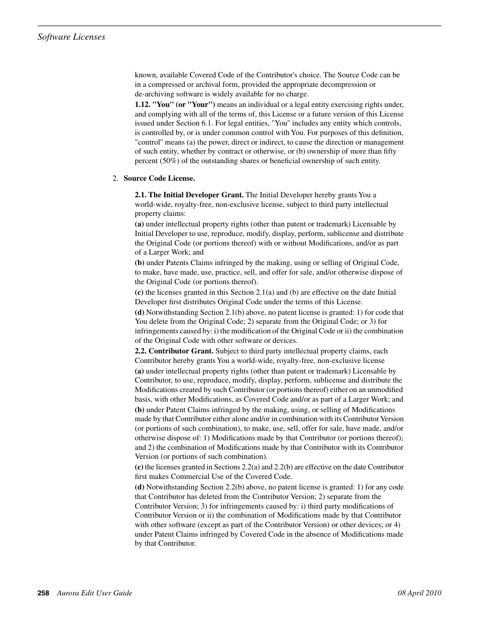 Grass Valley Aurora Edit v.7.0 User Manual | Page 258 / 280