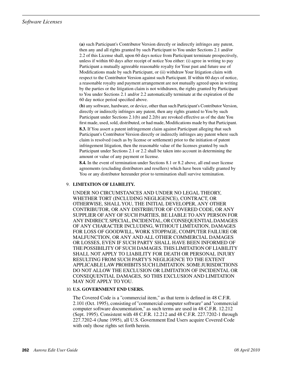 Grass Valley Aurora Edit v.7.0 User Manual | Page 262 / 280