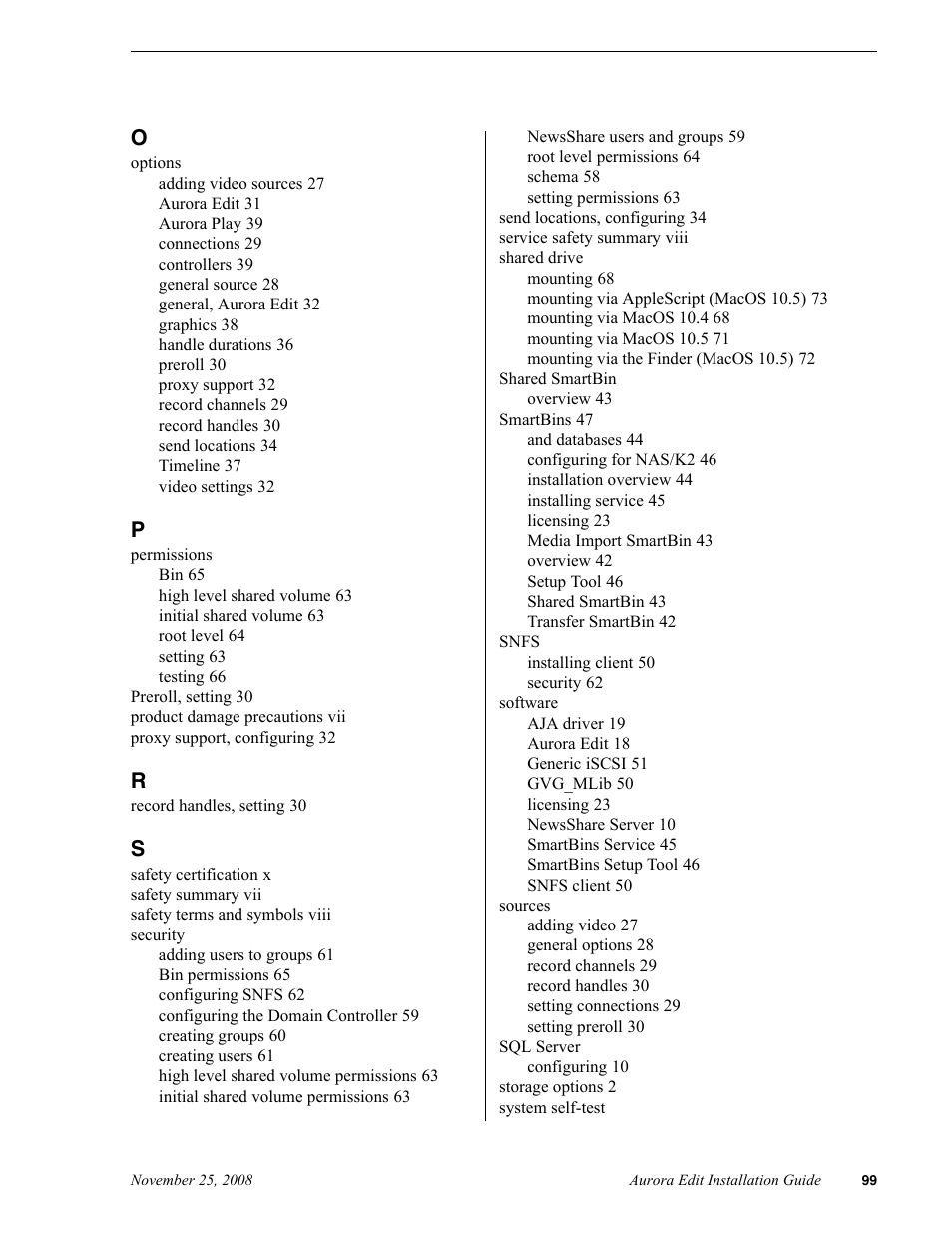 Grass Valley Aurora Edit LD v.6.5 Installation User Manual | Page 113 / 114