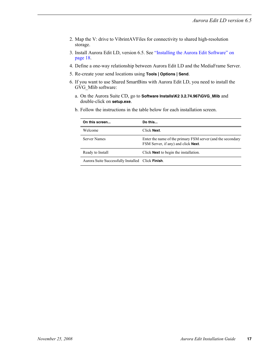 Grass Valley Aurora Edit LD v.6.5 Installation User Manual | Page 31 / 114