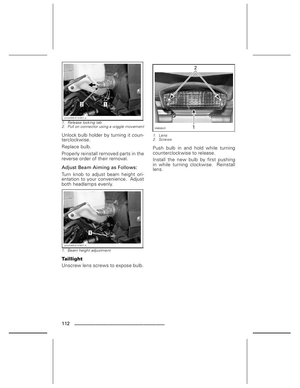 Taillight | Can-Am DS250 User Manual | Page 114 / 140