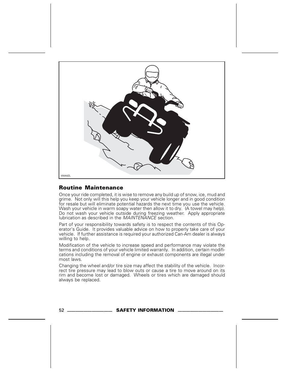 Routine maintenance | Can-Am DS250 User Manual | Page 54 / 140