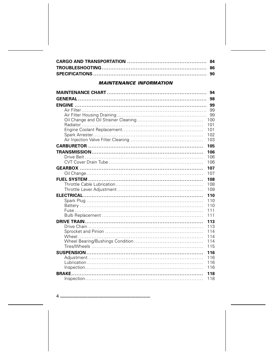 Can-Am DS250 User Manual | Page 6 / 140