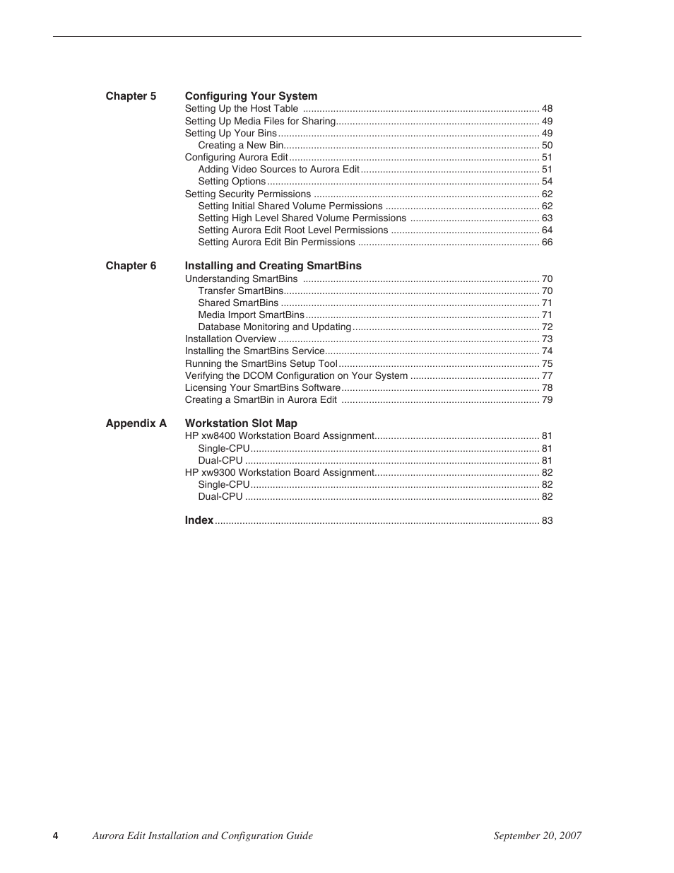 Grass Valley Aurora Edit LD v.6.3 Installation User Manual | Page 4 / 86