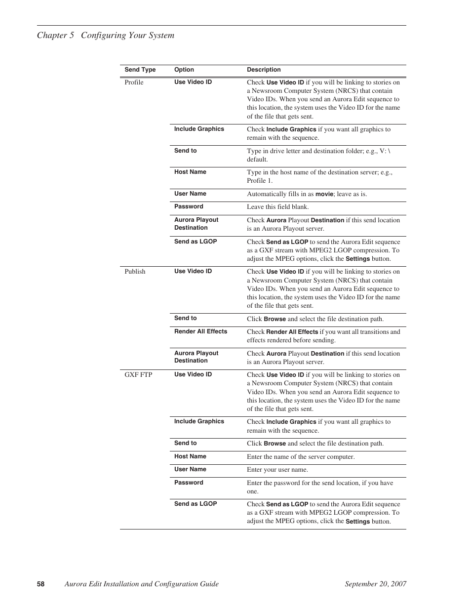 Chapter 5 configuring your system | Grass Valley Aurora Edit LD v.6.3 Installation User Manual | Page 58 / 86