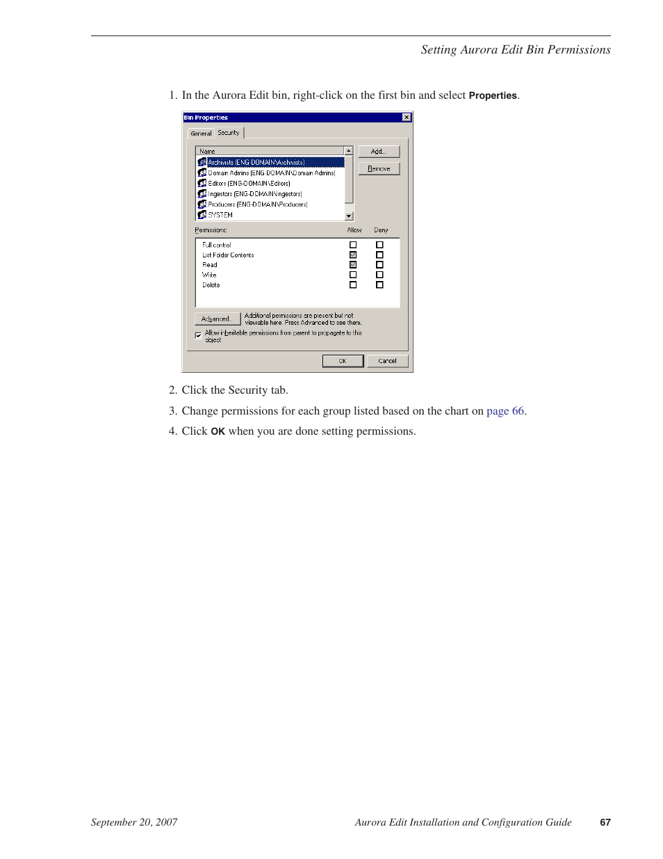 Grass Valley Aurora Edit LD v.6.3 Installation User Manual | Page 67 / 86