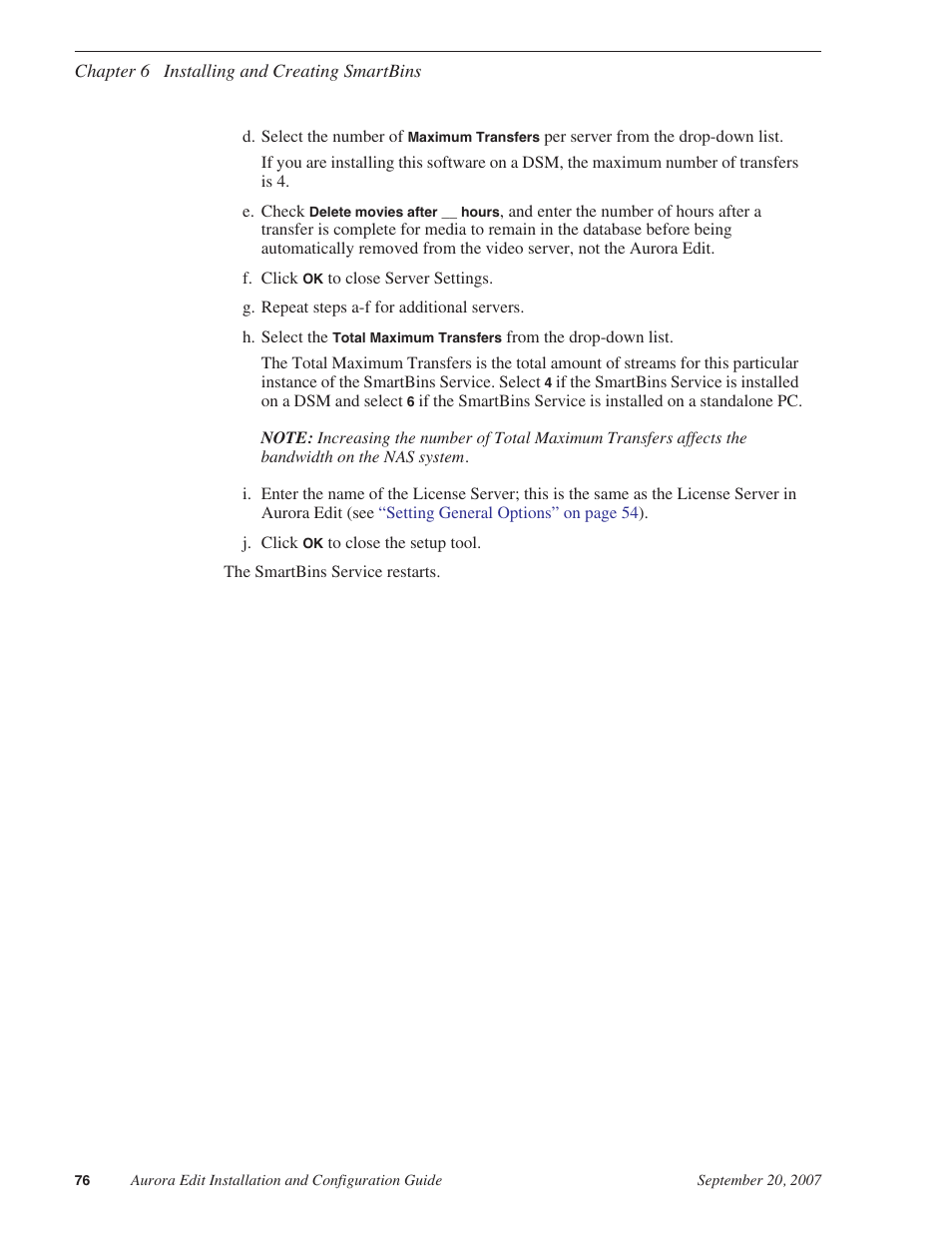 Grass Valley Aurora Edit LD v.6.3 Installation User Manual | Page 76 / 86