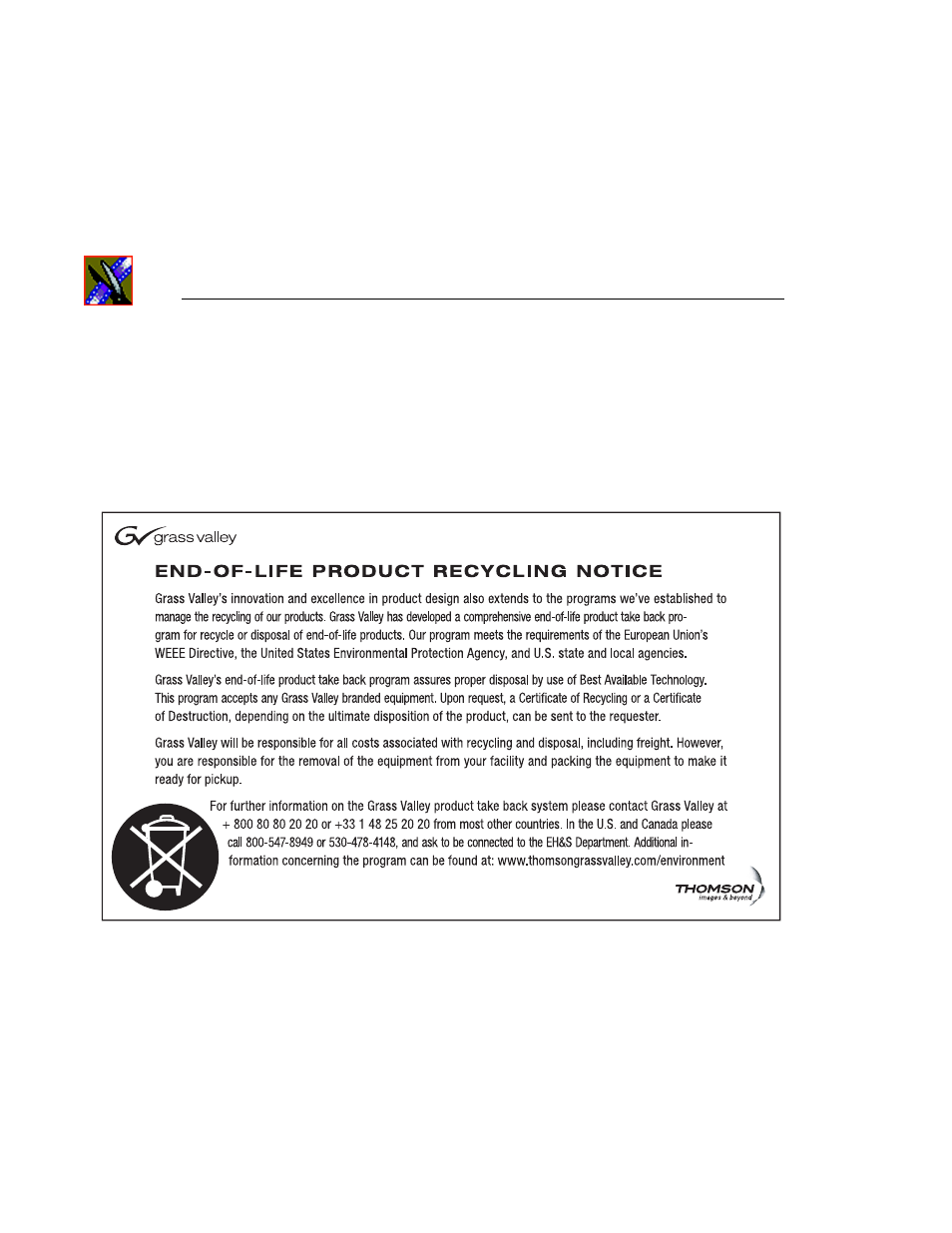 Authorized support representative | Grass Valley Aurora Edit LD v.6.0a Installation User Manual | Page 8 / 140