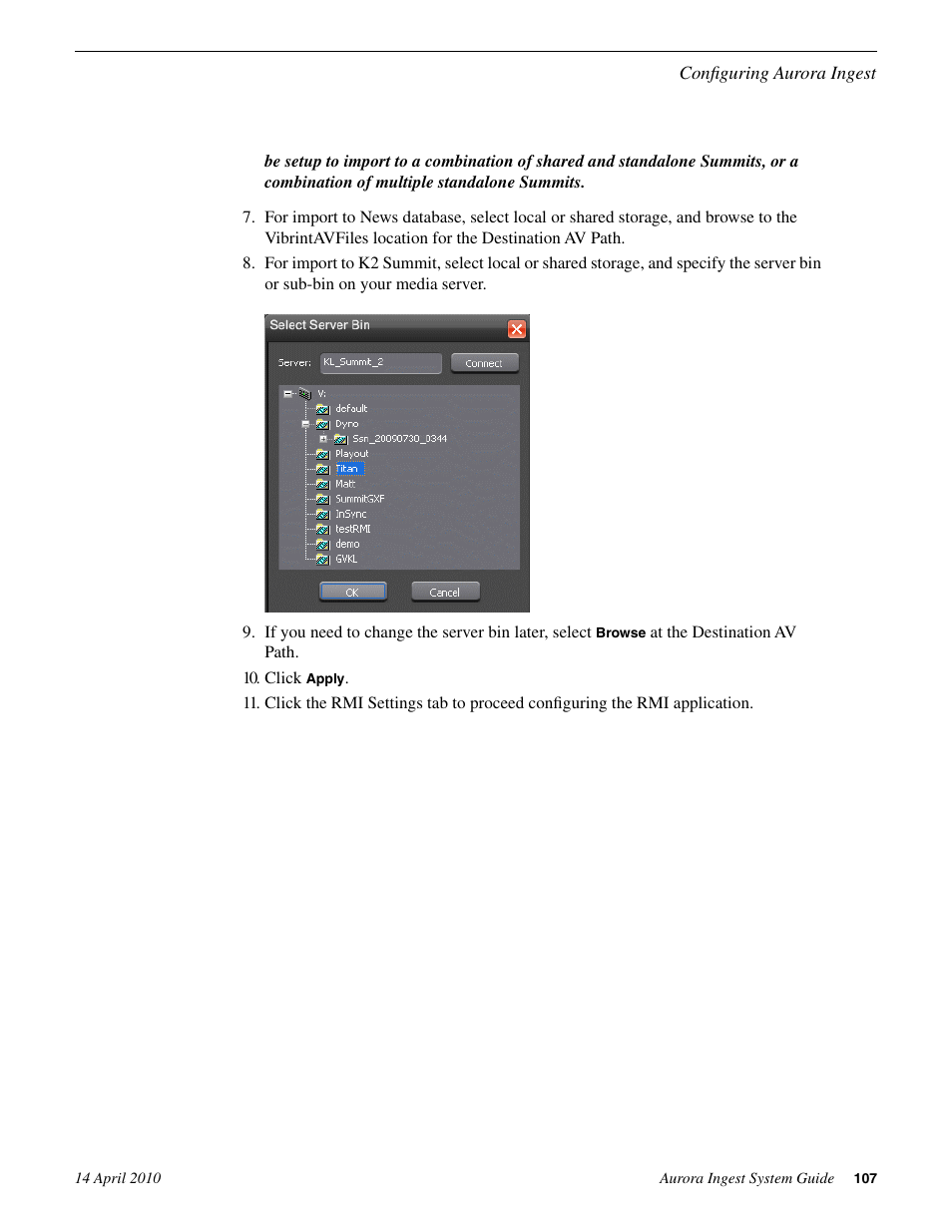 Grass Valley Aurora Ingest v.7.0.0 User Manual | Page 107 / 236