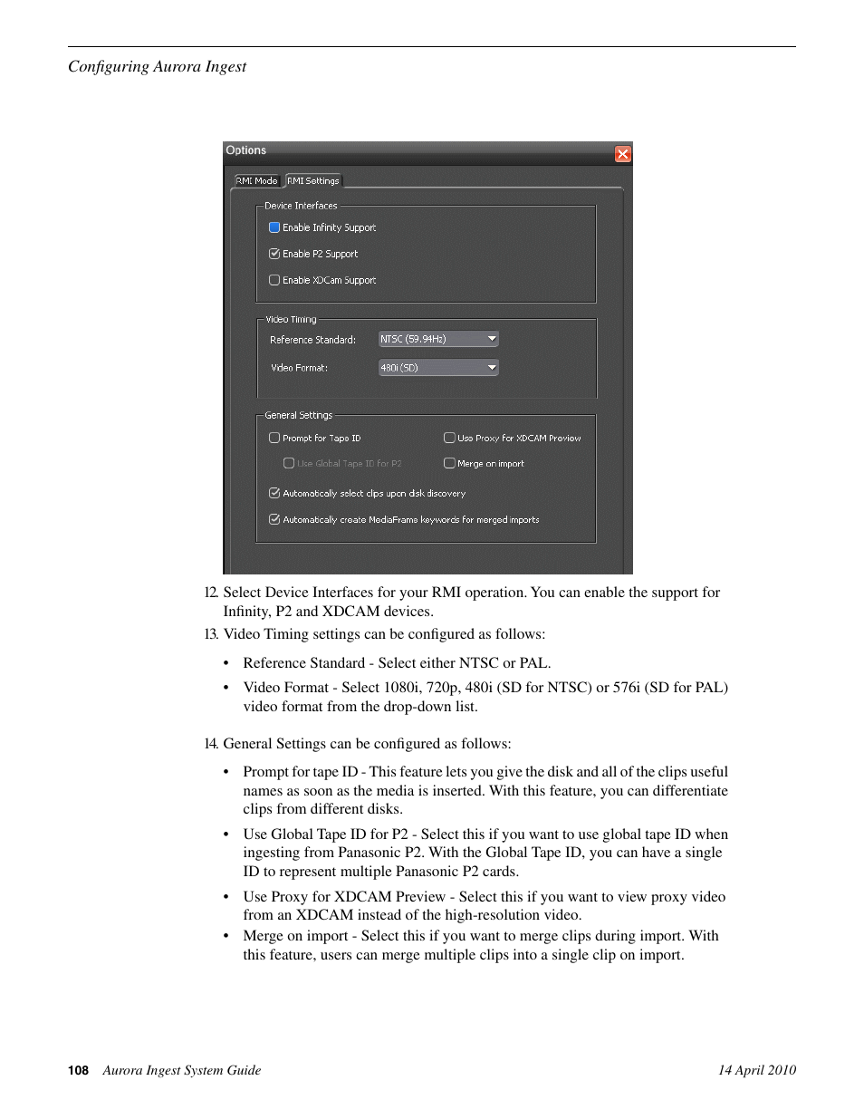 Grass Valley Aurora Ingest v.7.0.0 User Manual | Page 108 / 236