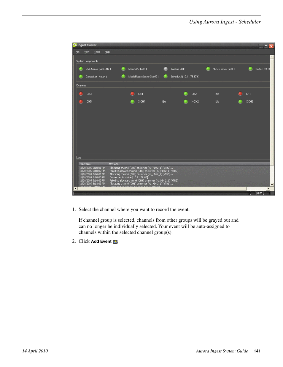 Grass Valley Aurora Ingest v.7.0.0 User Manual | Page 141 / 236